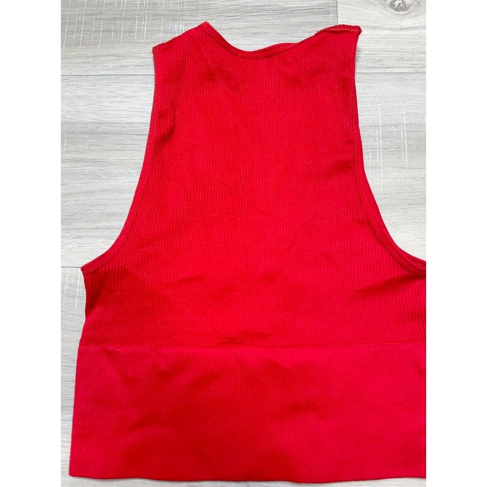 Urban Outfitters Josie Red V-Neck Vest Small - Picture 5 of 8